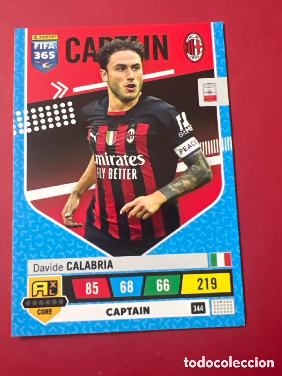 Cromos de F&uacute;tbol: E938. 344 CALABRIA MILAN ADRENALYN FIFA 365 CROMO 22 23 FUTBOL 2022 2023