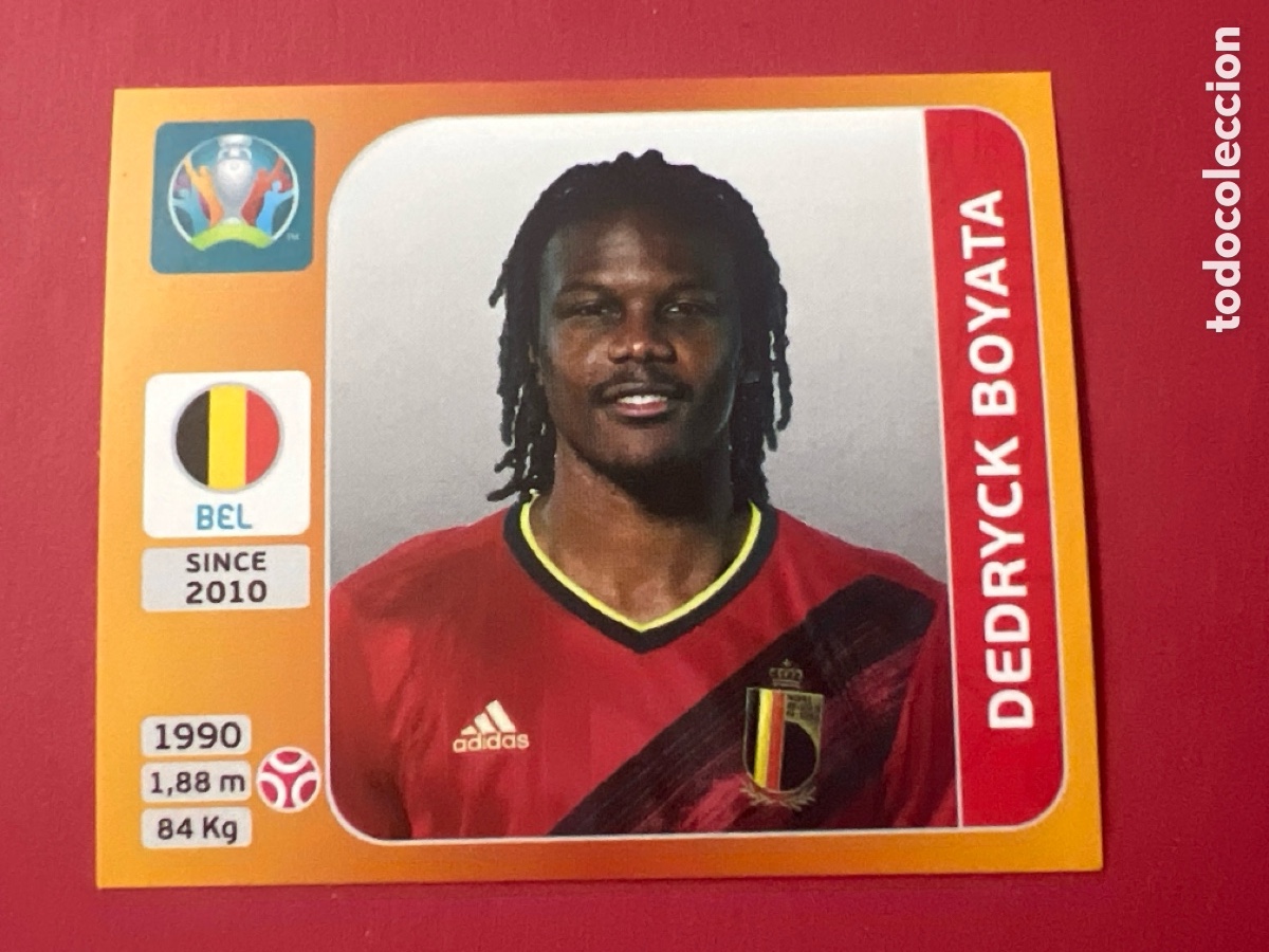 Cromos de F&uacute;tbol: E955. EURO 2020 EUROCOPA 20 - PANINI - DEDRYCK BOYATA N&ordm; 127 B&Eacute;LGICA BELGIUM UEFA