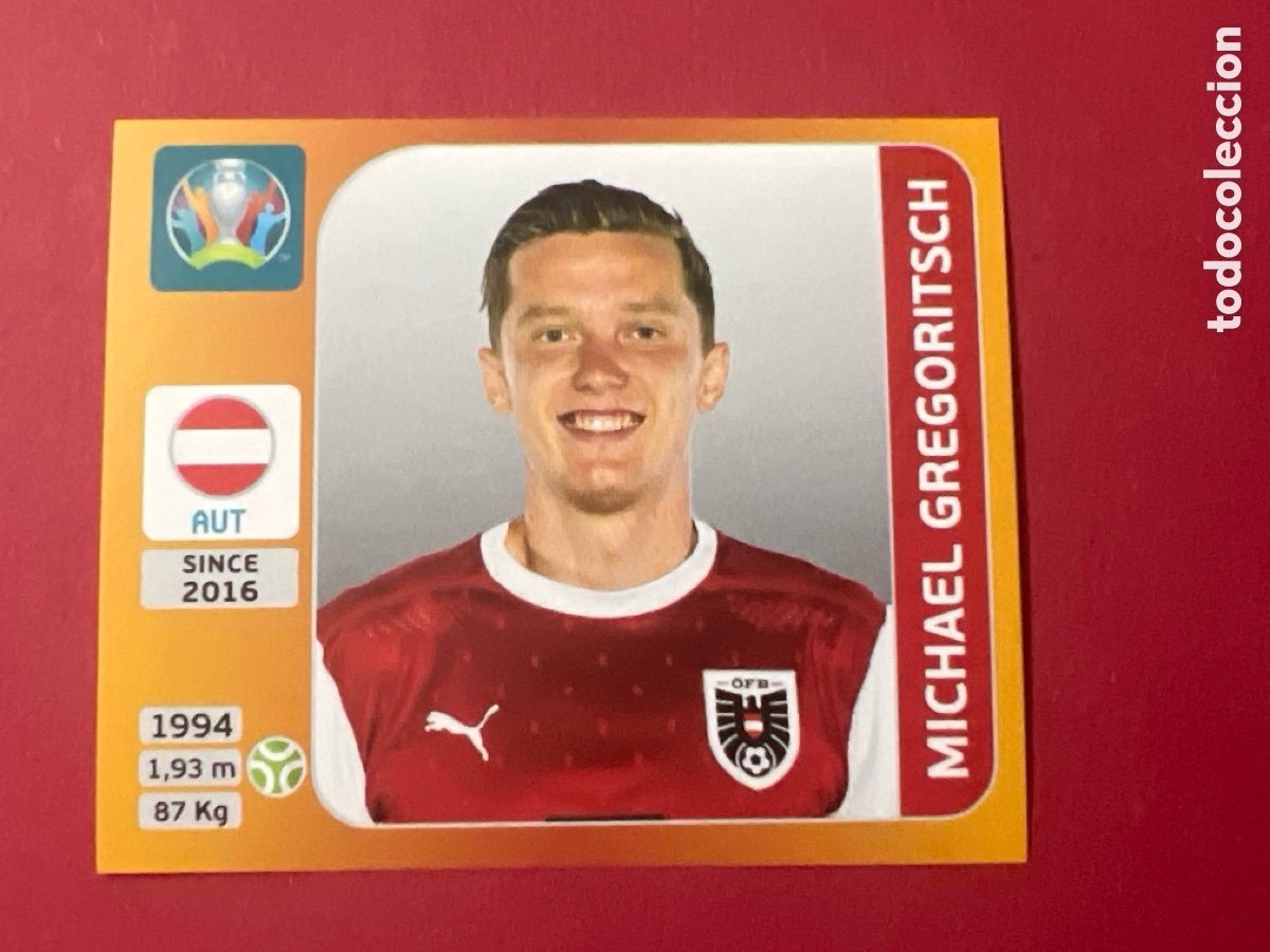 Cromos de F&uacute;tbol: E961. UEFA Euro 2020 254 Michael Gregoritsch