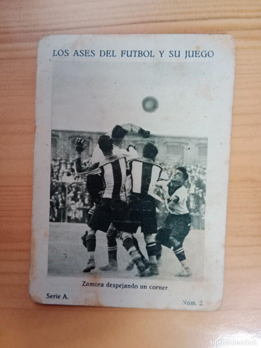 Cromos de F&uacute;tbol: CROMO CHOCOLATE LA PERLA DE LEVANTE - A&Ntilde;OS 20 - ASES DEL FUTBOL Y SU JUEGO - ZAMORA - BARCELONA FC