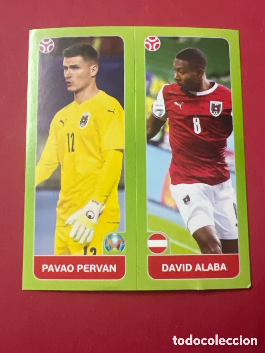 Fu&szlig;ball-Sticker: E981. Alaba Austria 256a 256b Euro 2020 20 tournamemt edition trading card football - PAVAQ PERVAN