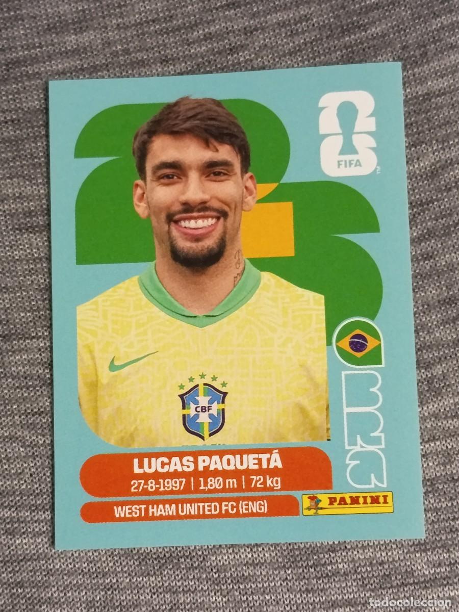 Cromos de F&uacute;tbol: LUCAS PAQUETA BRA 9 STICKER MUNDIAL 2026 PANINI FIFA WORLD CUP NUEVO