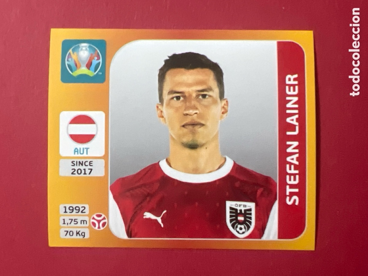 Cromos de F&uacute;tbol: E996. CROMO DE FUTBOL EURO 2020 LAINER AUSTRIA N&Uacute;MERO 241 TOURNAMENT EDITION PANINI