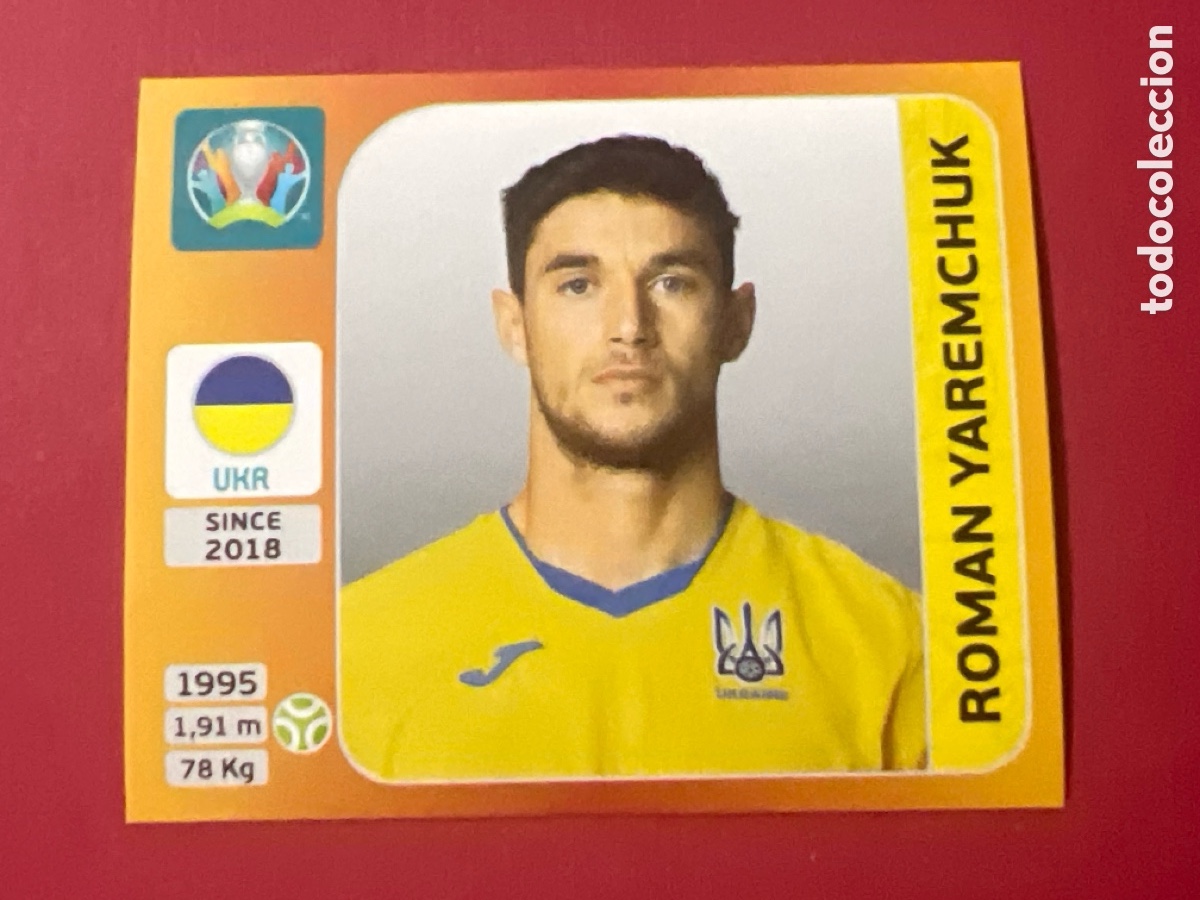 Cromos de F&uacute;tbol: E1001. PANINI UEFA EURO 2020 (TOURNAMENT EDITION) #341 ROMAN YAREMCHUK (UCRANIA)