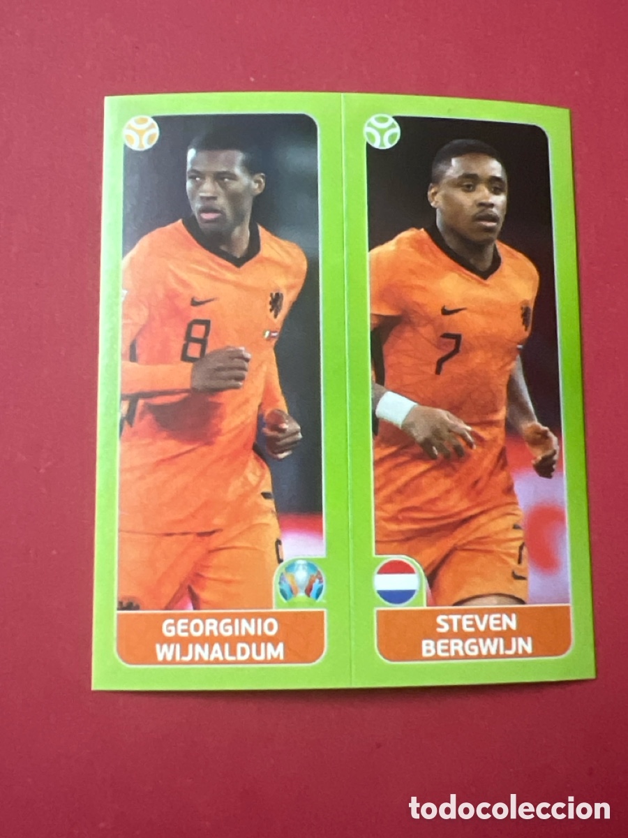 Cromos de Futebol: UEFA EURO 2020 N&ordm; 266A 266B 266 A 266 B WIJNALDUM / BERGWIJN PAISES BAJOS CROMO EUROCOPA PANINI