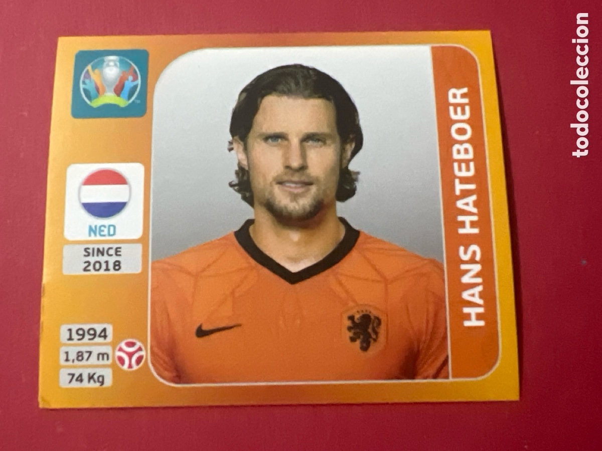 Cromos de F&uacute;tbol: E1008. Hans Hateboer n&deg;276 Tournament Edition Uefa Euro 2020 Holanda