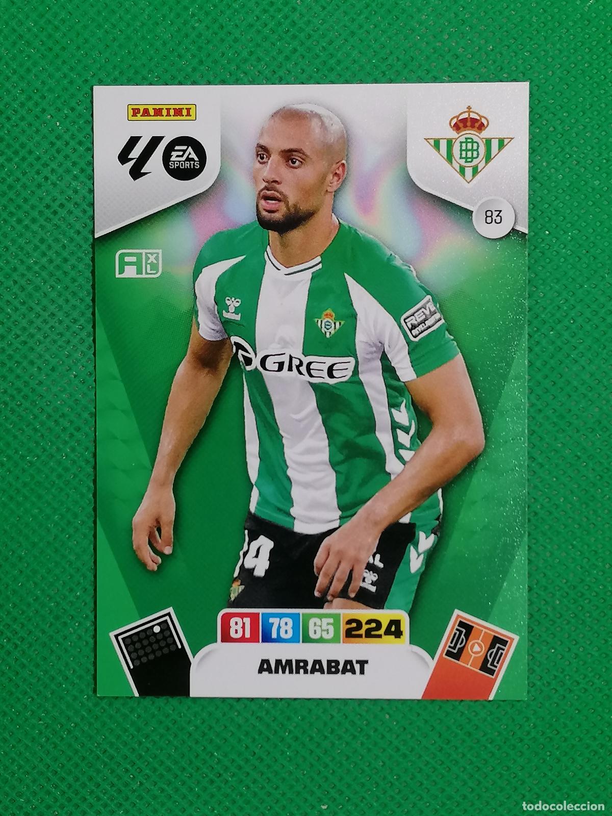 Cromos de F&uacute;tbol: 83 AMRABAT BETIS ⚽ LIGA ADRENALYN XL 2025 2026 25 26 ⚽