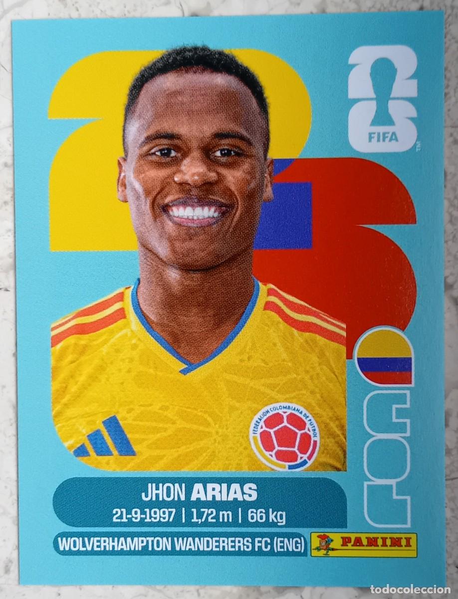 Cromos de F&uacute;tbol: Figurina Panini 2026 Cromo World Cup Usa Mundial 2026 John Arias Colombia n COL 17
