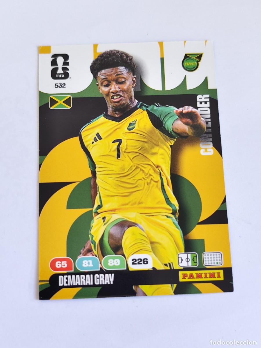 Cromos de F&uacute;tbol: FIFA WORLD CUP 2026 PANINI ADRENALYN XL 532 DEMARAI GRAY - CONTENDER JAMAICA