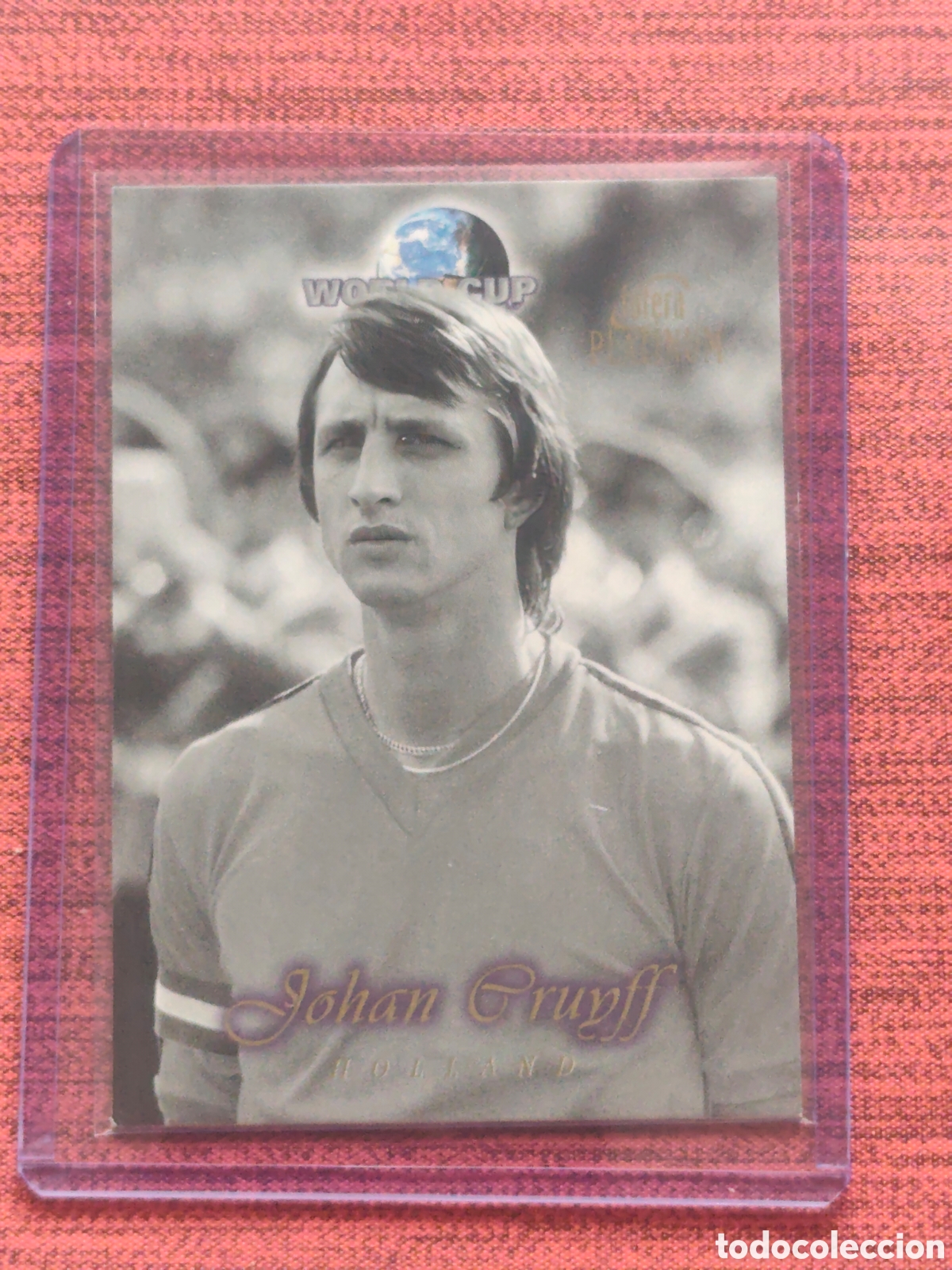 Cromos de f&uacute;tbol: 9 CRUYFF FUTERA PLATINUM WORLD CUP GREATS 1998