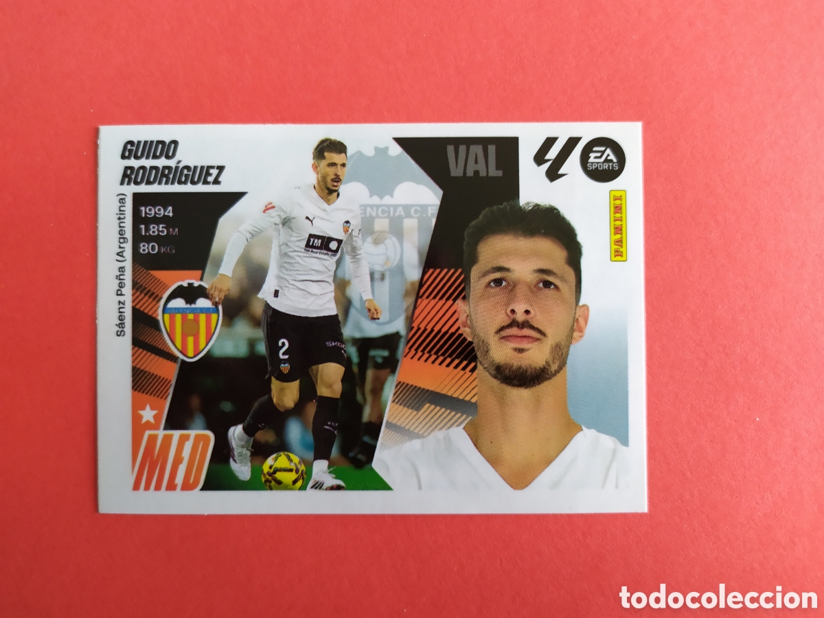 Cromos de F&uacute;tbol: GUIDO RODR&Iacute;GUEZ VALENCIA CF NUM 35 MERCADO INVIERNO PANINI 25 26