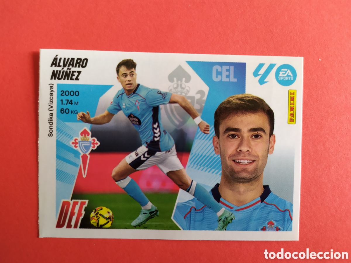 Cromos de F&uacute;tbol: &Aacute;LVARO N&Uacute;&Ntilde;EZ RC CELTA N&Uacute;M 9 MERCADO INVIERNO PANINI 25 26