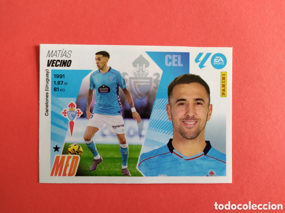 Figurine di Calcio: VECINO RC CELTA N&Uacute;M 10 MERCADO INVIERNO PANINI 25 26