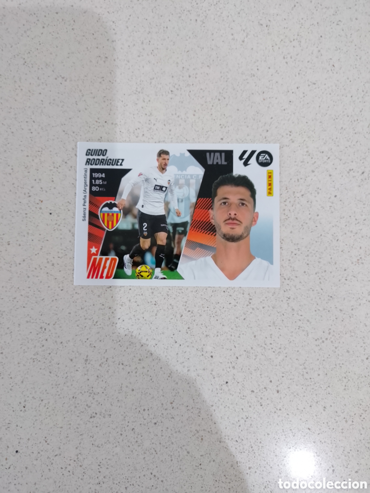 Cartes &agrave; collectionner de Football: CROMO N&Uacute;MERO 35 GUIDO RODR&Iacute;GUEZ VALENCIA. MERCADO INVIERNO LIGA ESTE 25/26.