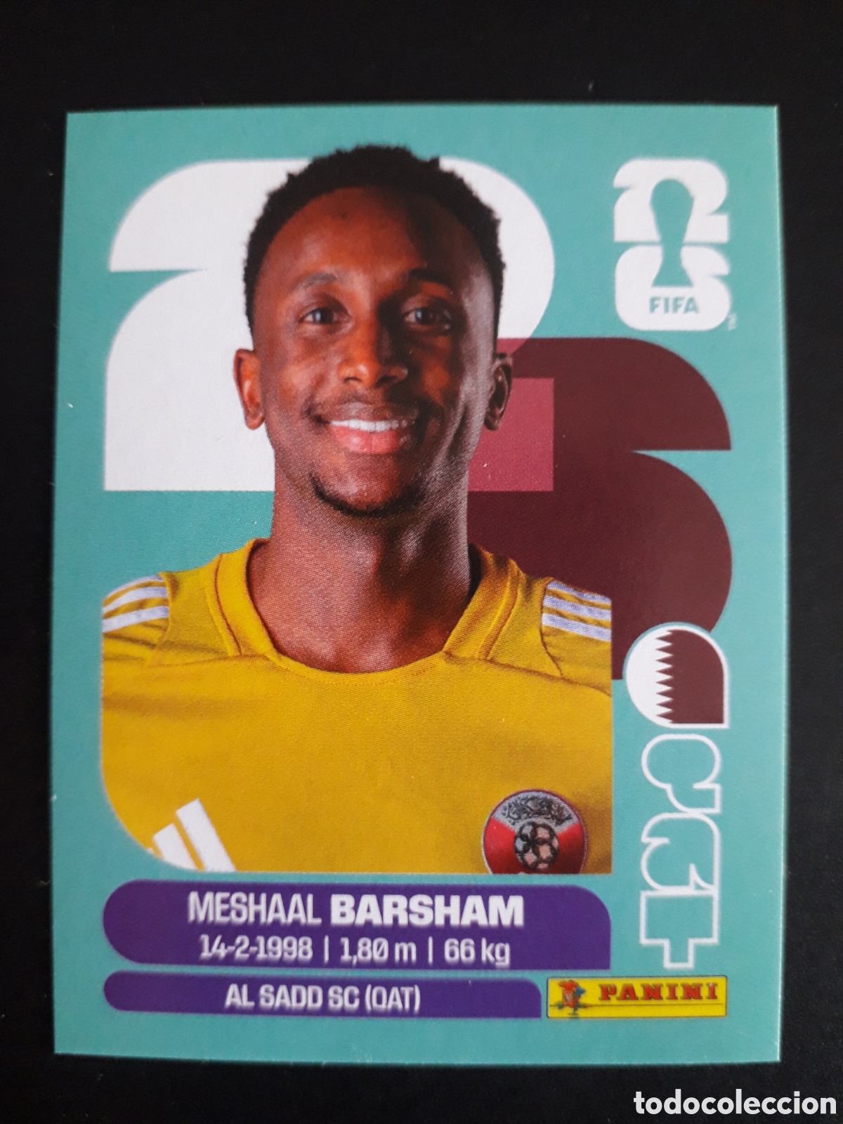 Cromos de F&uacute;tbol: BARSHAM MENDES QATAR QAT 2 MUNDIAL F&Uacute;TBOL 2026 FIFA WORLD CUP PANINI SIN PEGAR PEDIDO M&Iacute;NIMO 3&euro;