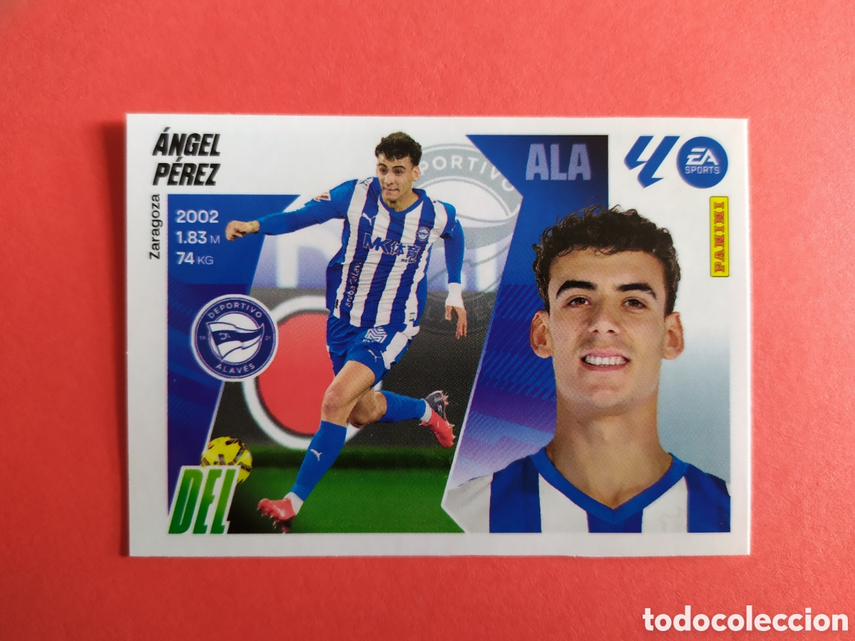 Cromos de F&uacute;tbol: &Aacute;NGEL P&Eacute;REZ D ALAV&Eacute;S N&Uacute;M 1 MERCADO INVIERNO PANINI 25 26