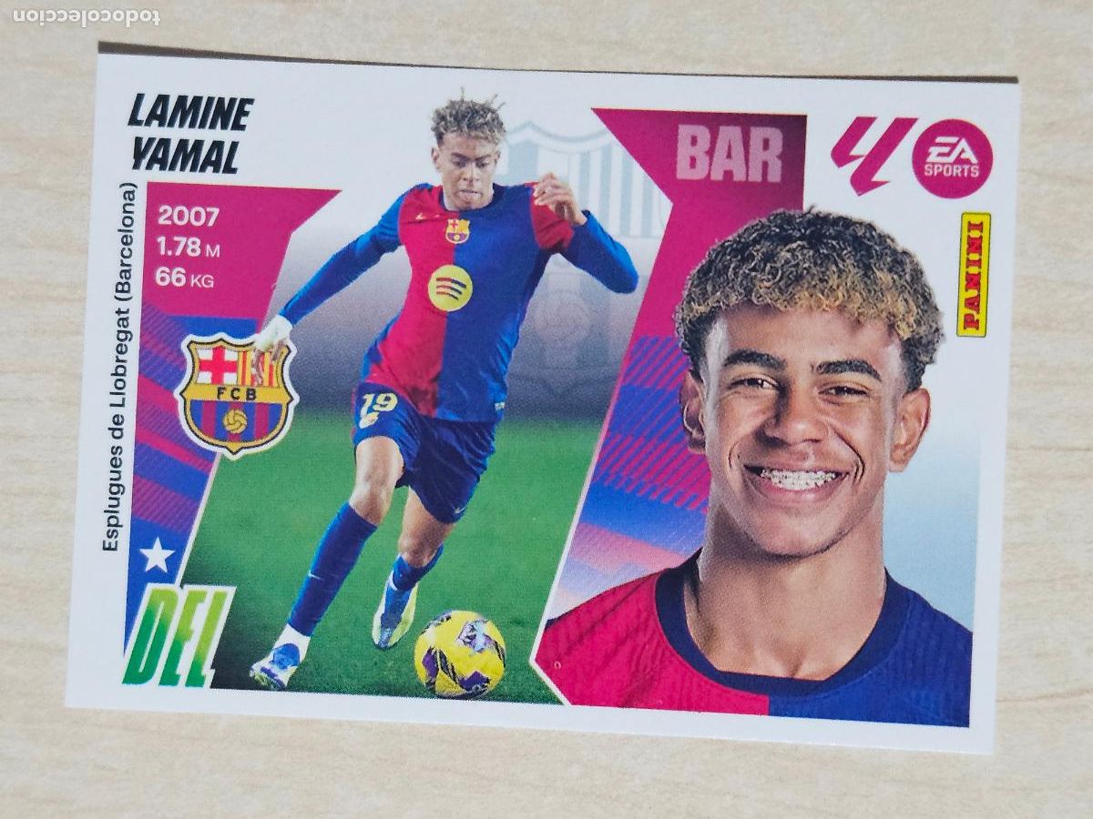 Cromos de F&uacute;tbol: CROMO N&ordm; 19 LAMINE YAMAL - BARCELONA - EDICIONES ESTE 2025-26 - 25/26 (NUEVO)