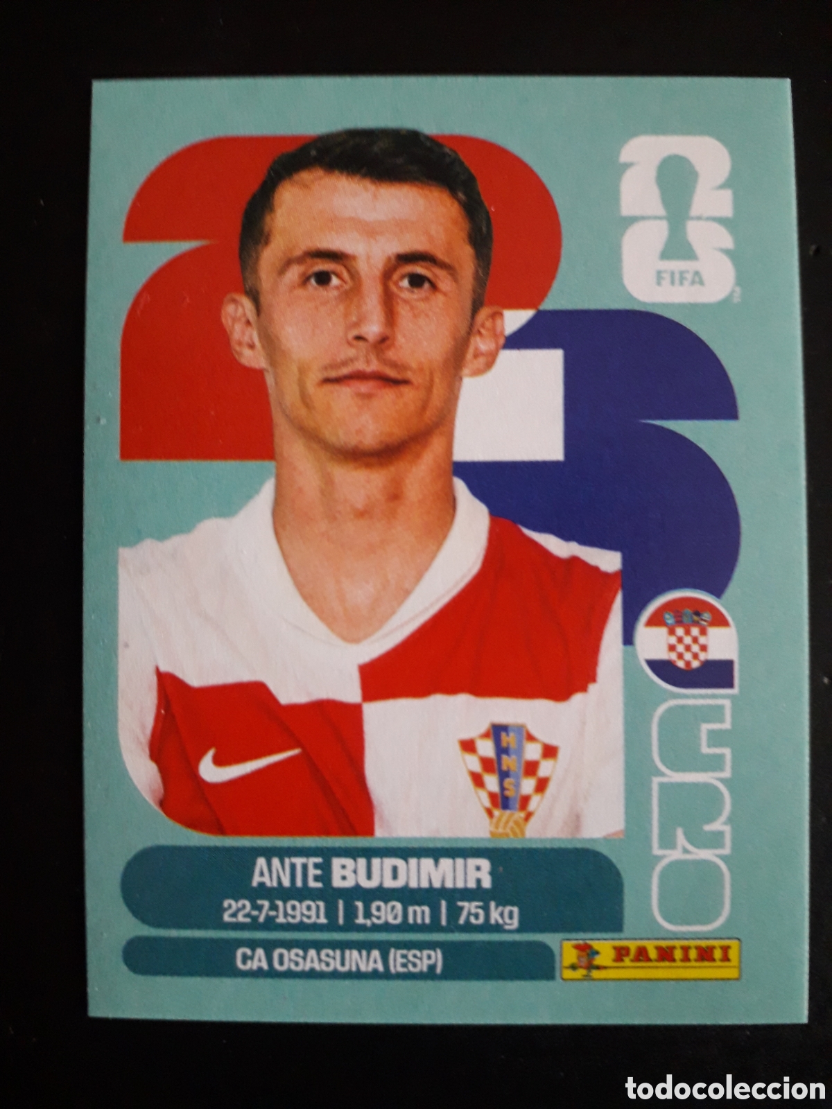 Cromos de F&uacute;tbol: BUDIMIR CROACIA CRO 18 MUNDIAL F&Uacute;TBOL 2026 FIFA WORLD CUP PANINI SIN PEGAR PEDIDO M&Iacute;NIMO 3&euro;