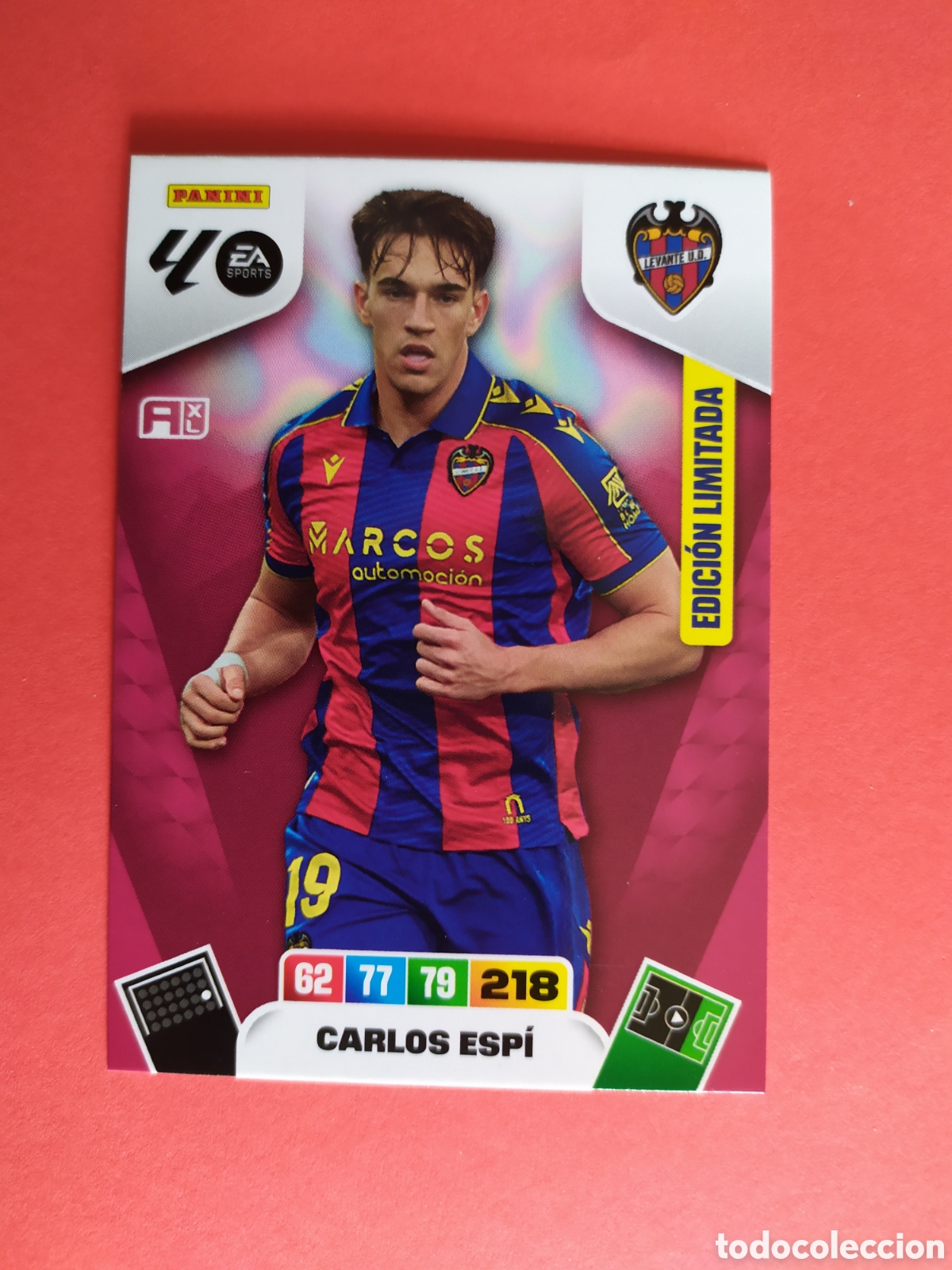 Cromos de F&uacute;tbol: CARLOS ESP&Iacute; LEVANTE UD EDICI&Oacute;N LIMITADA ADRENALYN XL 25 26 PANINI