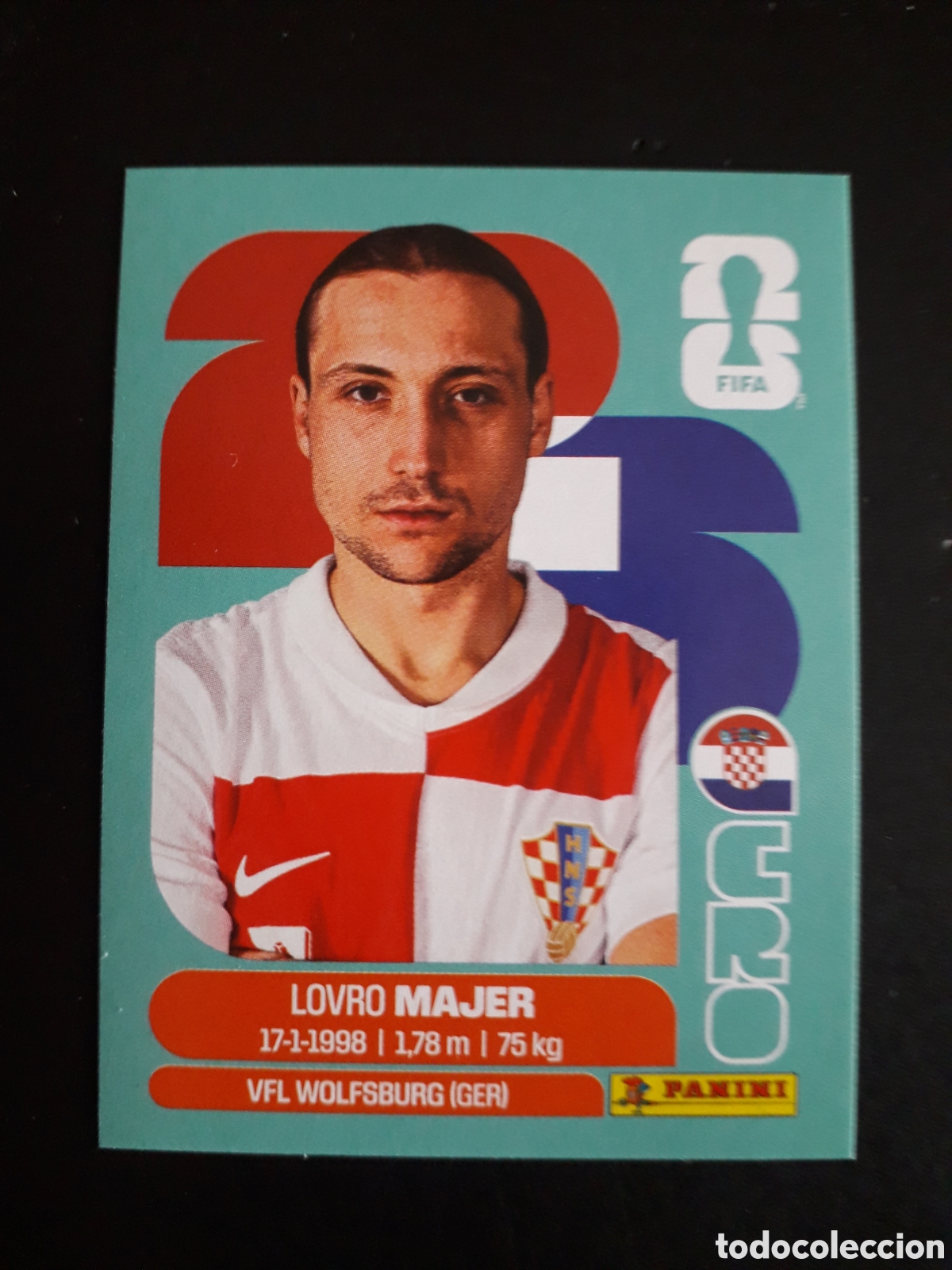 Cromos de F&uacute;tbol: MAJER CROACIA CRO 12 MUNDIAL F&Uacute;TBOL 2026 FIFA WORLD CUP PANINI SIN PEGAR PEDIDO M&Iacute;NIMO 3&euro;