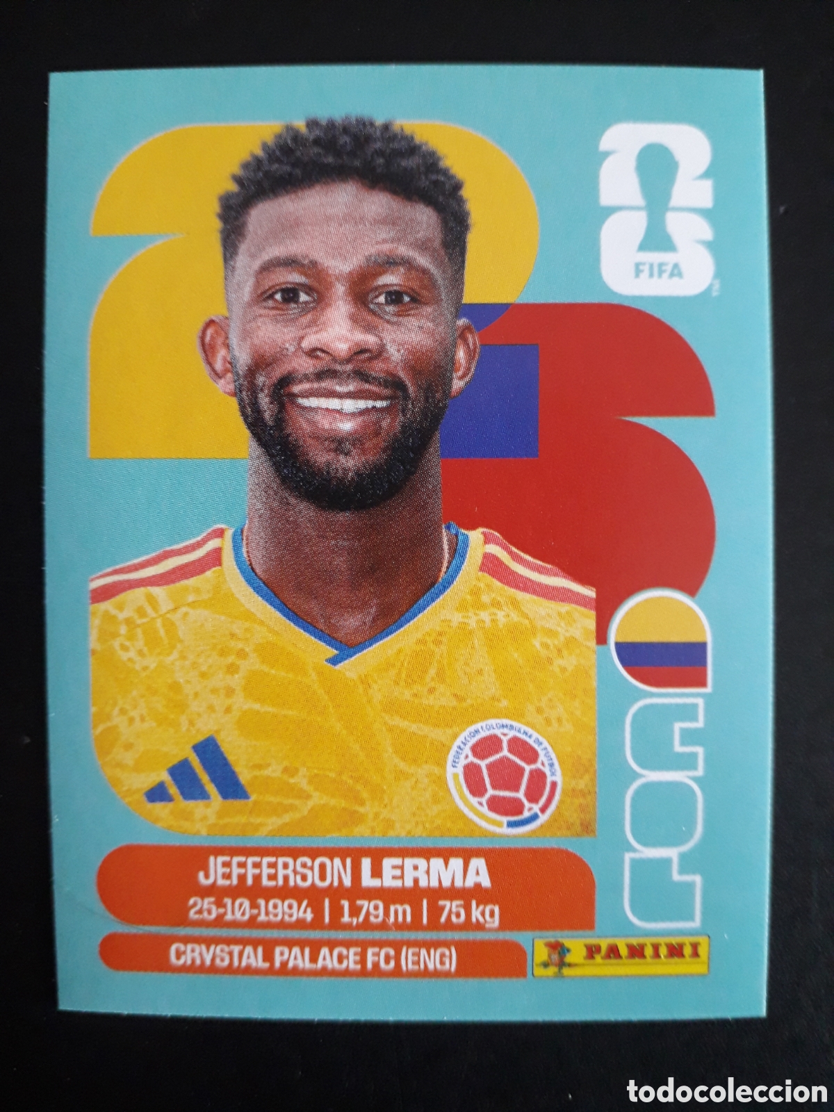 Cartes &agrave; collectionner de Football: LERMA COLOMBIA COL 10 MUNDIAL F&Uacute;TBOL 2026 FIFA WORLD CUP PANINI SIN PEGAR PEDIDO M&Iacute;NIMO 3&euro;.