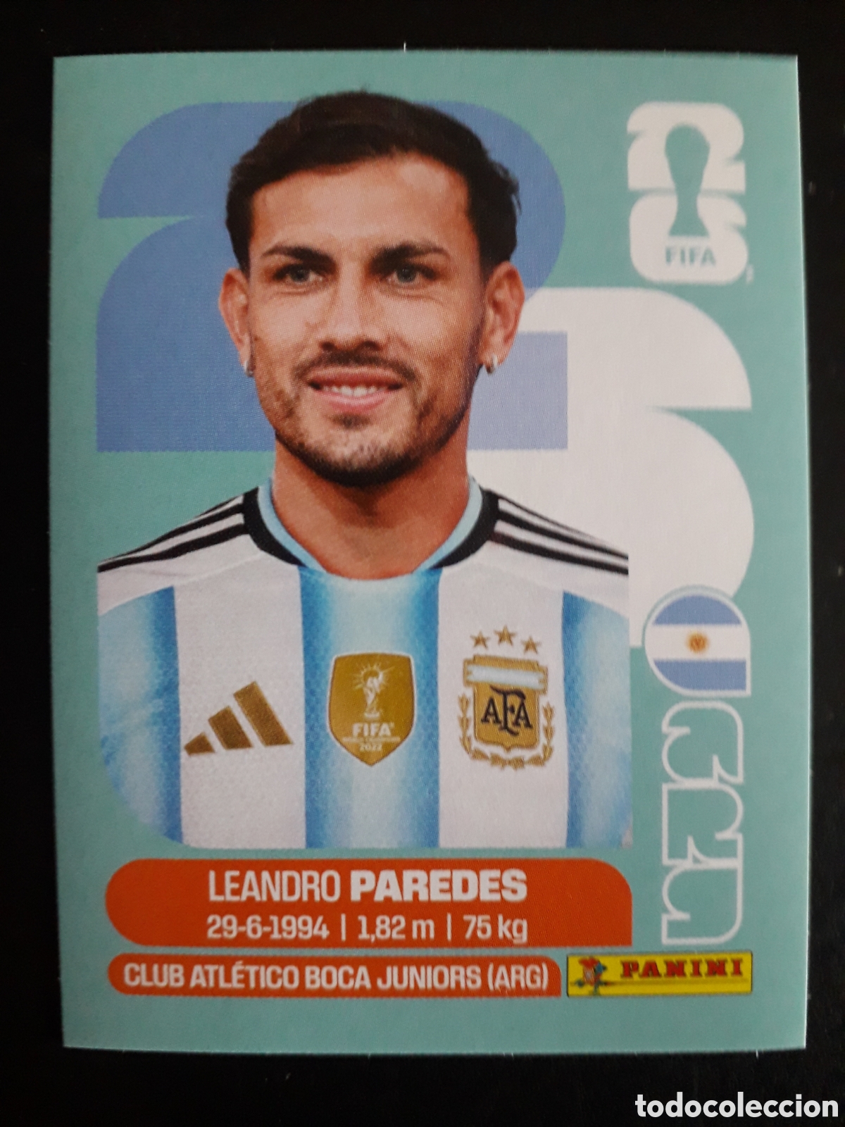 Cromos de F&uacute;tbol: PAREDES ARGENTINA ARG 12 MUNDIAL F&Uacute;TBOL 2026 FIFA WORLD CUP PANINI SIN PEGAR PEDIDO M&Iacute;NIMO 3&euro;