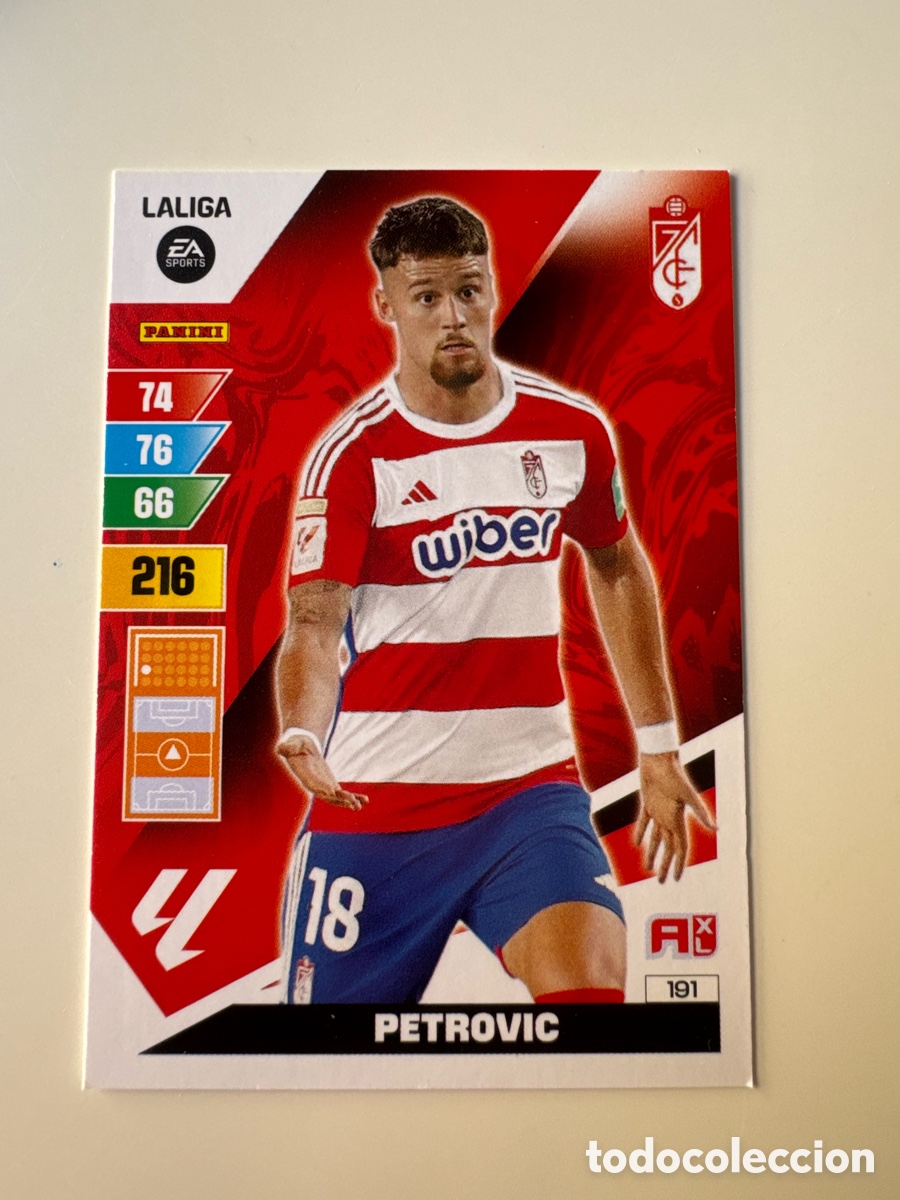 Cromos de F&uacute;tbol: PANINI ADRENALYN XL La Liga 2023 2024 23 24 Njego&scaron; Petrović Granada CF N&ordm; 191