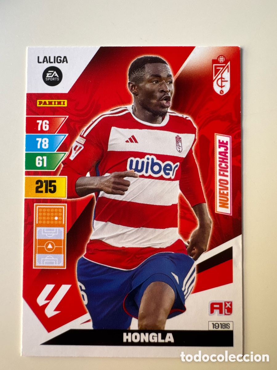 Cromos de F&uacute;tbol: PANINI ADRENALYN XL La Liga 2023 2024 23 24 Martin Hongla Granada CF N&ordm; 191 BIS