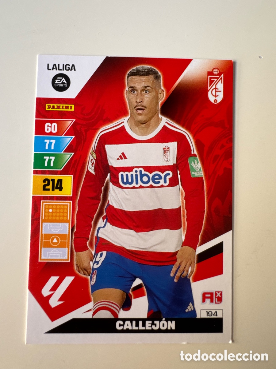 Cartes &agrave; collectionner de Football: PANINI ADRENALYN XL La Liga 2023 2024 23 24 Jos&eacute; Callej&oacute;n Granada CF N&ordm; 194
