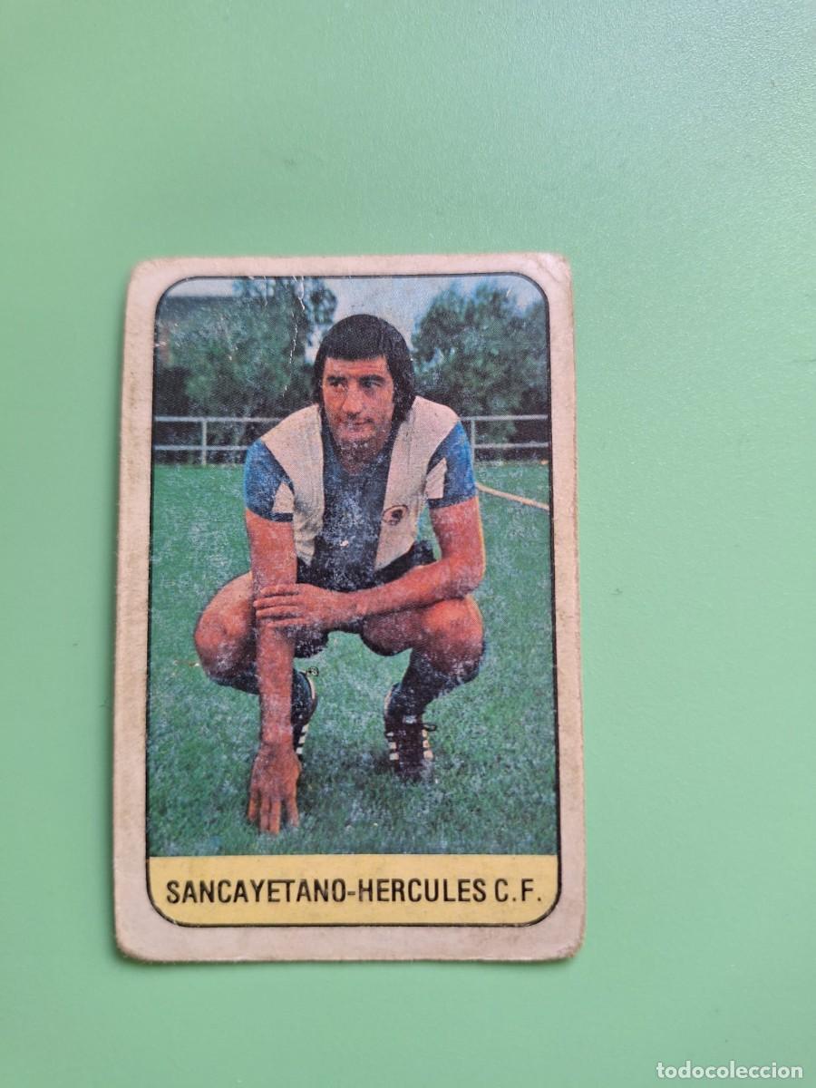 Football Stickers: CROMO DE F&Uacute;TBOL HERCULES SANCAYETANO NUNCA PEGADO SIN PEGAR EDICIONES ESTE 78 79 1978 1979