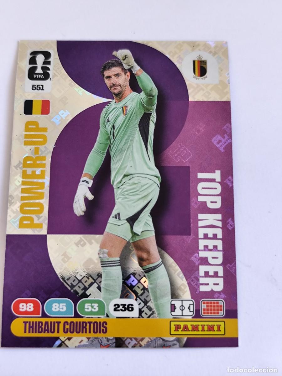 Fu&szlig;ball-Sticker: FIFA WORLD CUP 2026 PANINI ADRENALYN XL 551 THIBAUT COURTOIS - POWER UP TOP KEEPER B&Eacute;LGICA
