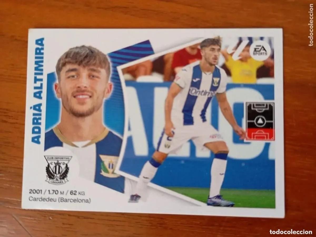 Cromos de F&uacute;tbol: CROMO. ADRIA ALTAMIRA. CD LEGANES. LIGA ESTE 2024-25. NUM 27. ULTIMOS FICHAJES. NUNCA PEGADO.