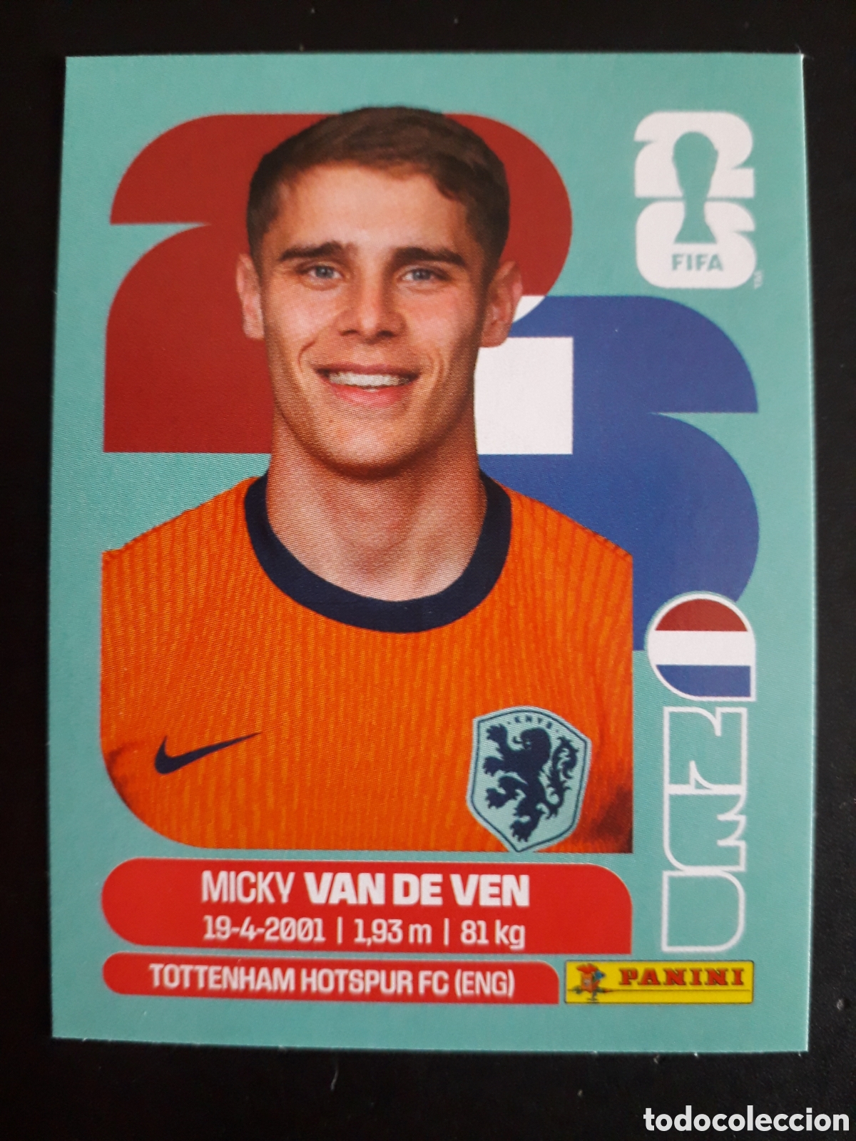 Cromos de F&uacute;tbol: VAN DE VEN HOLANDA/PA&Iacute;SES BAJOS NED 4 MUNDIAL F&Uacute;TBOL 2026 FIFA WORLD CUP PANINI PEDIDO M&Iacute;NIMO 3&euro;