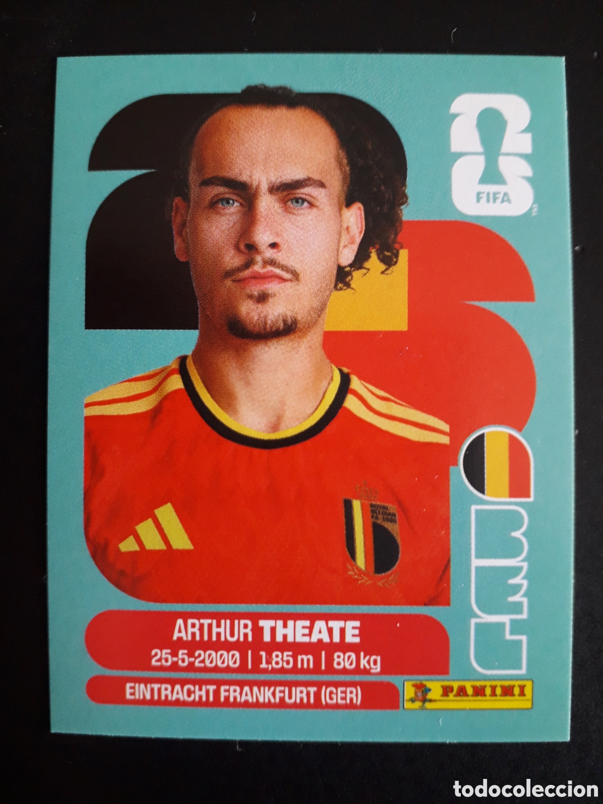 Cromos de F&uacute;tbol: THEATE B&Eacute;LGICA BEL 3 MUNDIAL F&Uacute;TBOL 2026 FIFA WORLD CUP PANINI SIN PEGAR PEDIDO M&Iacute;NIMO 3&euro;