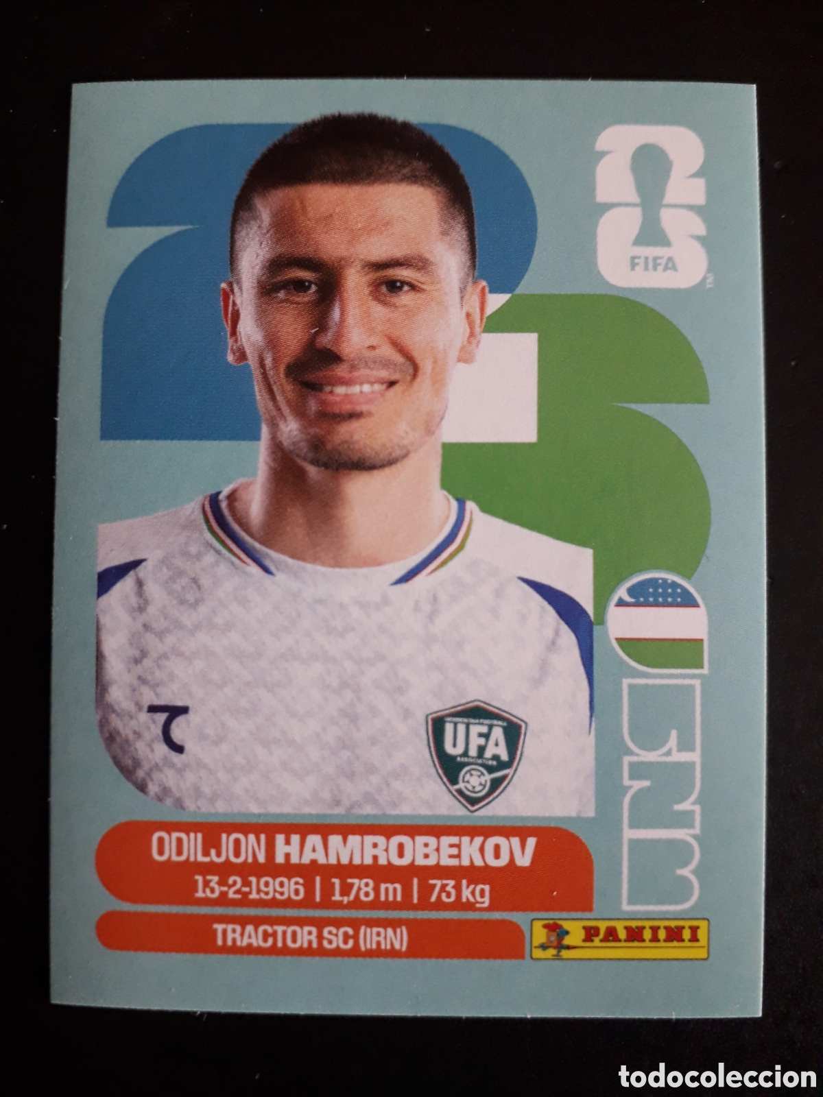 Cromos de F&uacute;tbol: HAMROBEKOV UZBEKISTAN UZB 10 MUNDIAL F&Uacute;TBOL 2026 FIFA WORLD CUP PANINI SIN PEGAR PEDIDO M&Iacute;NIMO 3&euro;
