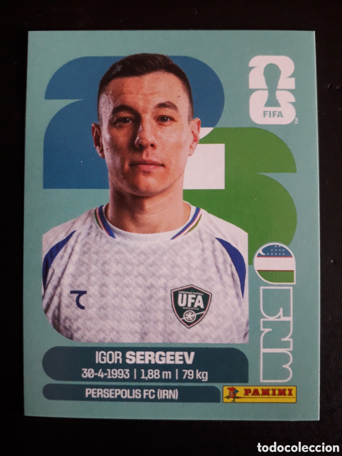 Cromos de F&uacute;tbol: SERGEEV UZBEKISTAN UZB 19 MUNDIAL F&Uacute;TBOL 2026 FIFA WORLD CUP PANINI SIN PEGAR PEDIDO M&Iacute;NIMO 3&euro;.