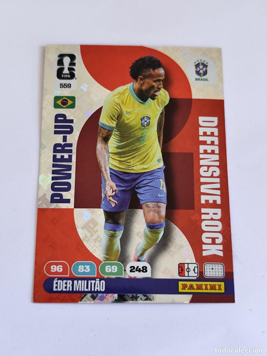Cromos de F&uacute;tbol: FIFA WORLD CUP 2026 PANINI ADRENALYN XL 559 &Eacute;DER MILITAO - POWER UP DEFENSIVE ROCK BRASIL