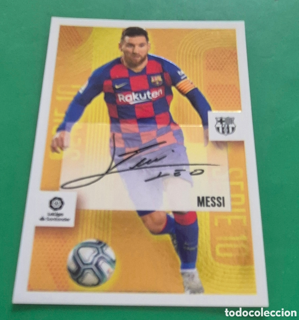 Cromos de F&uacute;tbol: PANINI LIGA ESTE 2020 2021 20 21 LIONEL MESSI 16 SERIE 10 FIRMADO BARCELONA