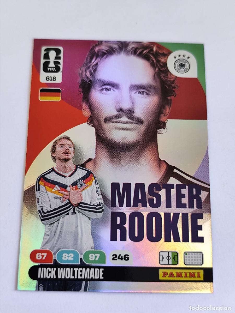 Cromos de F&uacute;tbol: FIFA WORLD CUP 2026 PANINI ADRENALYN XL 618 NICK WOLTEMADE - MASTER ROOKIE ALEMANIA
