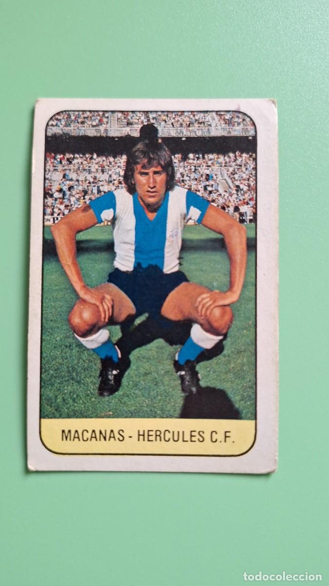 Cromos de F&uacute;tbol: CROMO DE F&Uacute;TBOL MACANAS HERCULES FICHAJE 3 NUNCA PEGADO SIN PEGAR EDICIONES ESTE 78 79 1978 1979