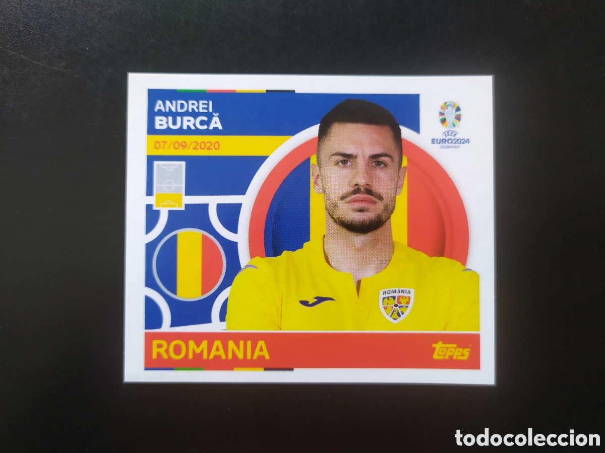 Cromos de F&uacute;tbol: UEFA EURO 2024 Germany stickers topps Burca ROM 10 Rumania