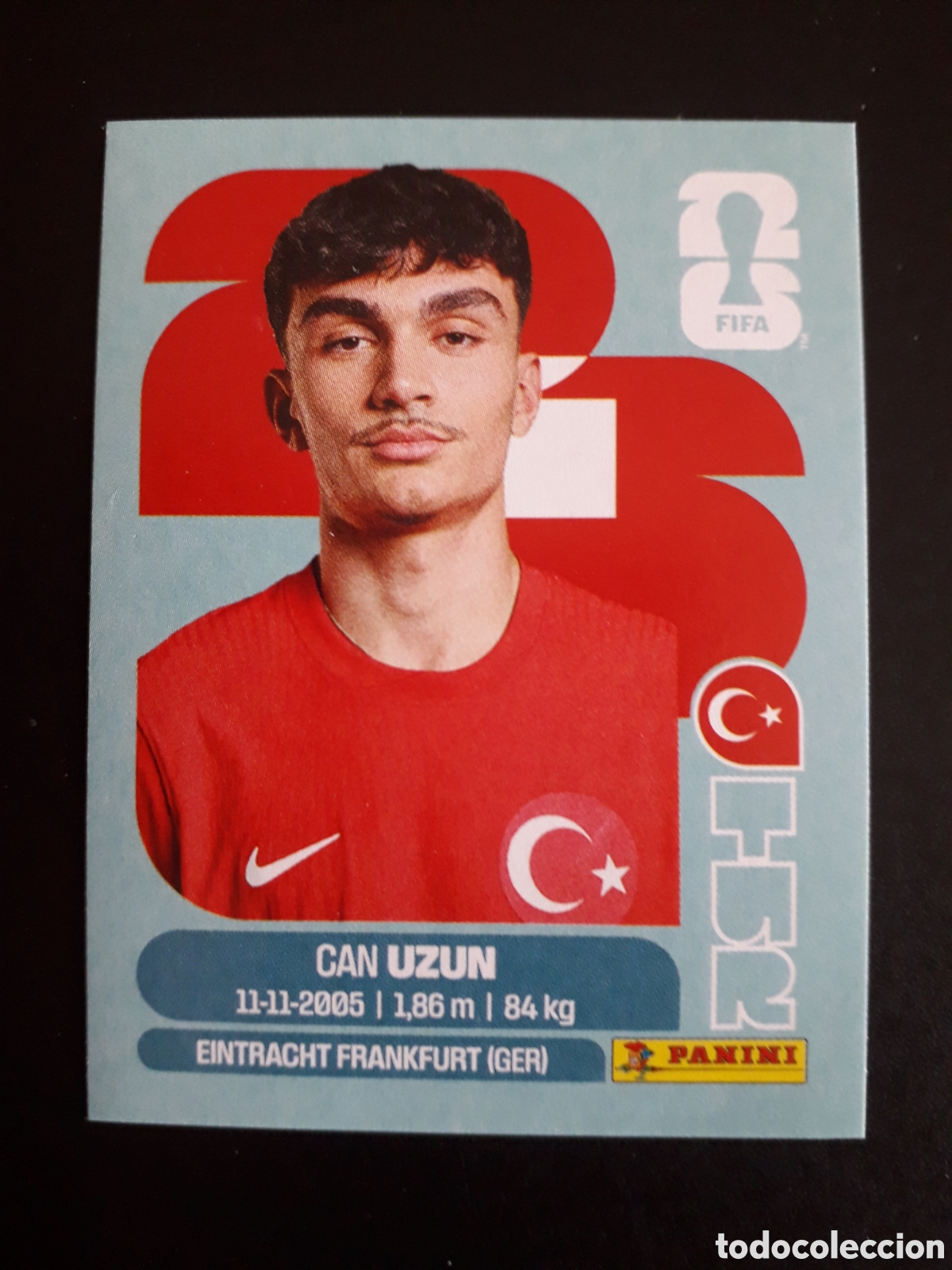 Cromos de F&uacute;tbol: UZUN TURQU&Iacute;A TUR 17 MUNDIAL F&Uacute;TBOL 2026 FIFA WORLD CUP PANINI SIN PEGAR PEDIDO M&Iacute;NIMO 3&euro;