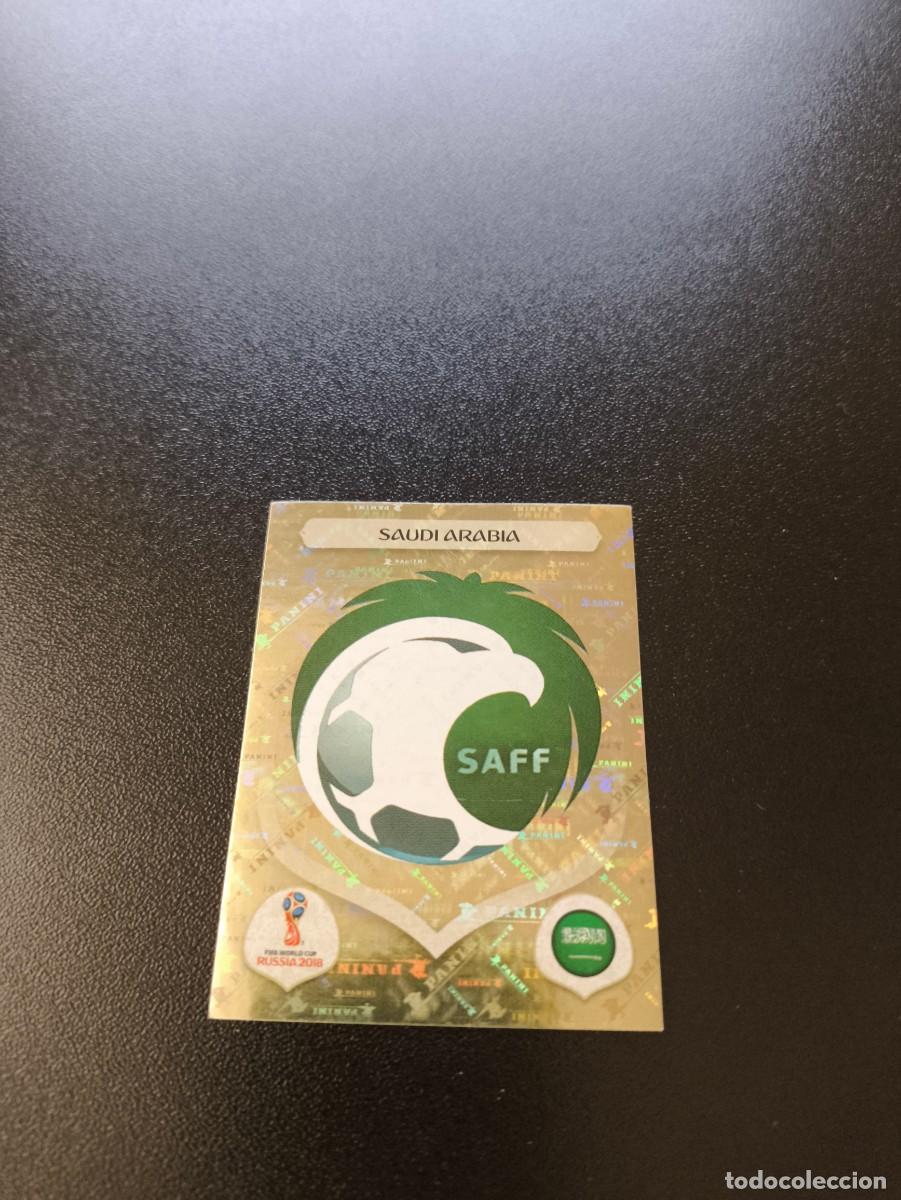 Cromos de F&uacute;tbol: 52 ESCUDO EMBLEMA ARABIA SAUDI SIN PEGAR FIFA WORLD CUP MUNDIAL RUSIA 2018 NO LIGA ESTE