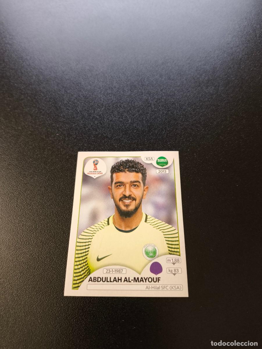 Cromos de F&uacute;tbol: 54 Abdullah Al-Mayouf ARABIA SAUDI SIN PEGAR FIFA WORLD CUP MUNDIAL RUSIA 2018 NO LIGA ESTE