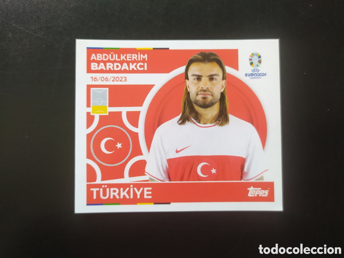 Cromos de F&uacute;tbol: UEFA EURO 2024 Germany stickers topps Bardakci TUR 8 Turquia