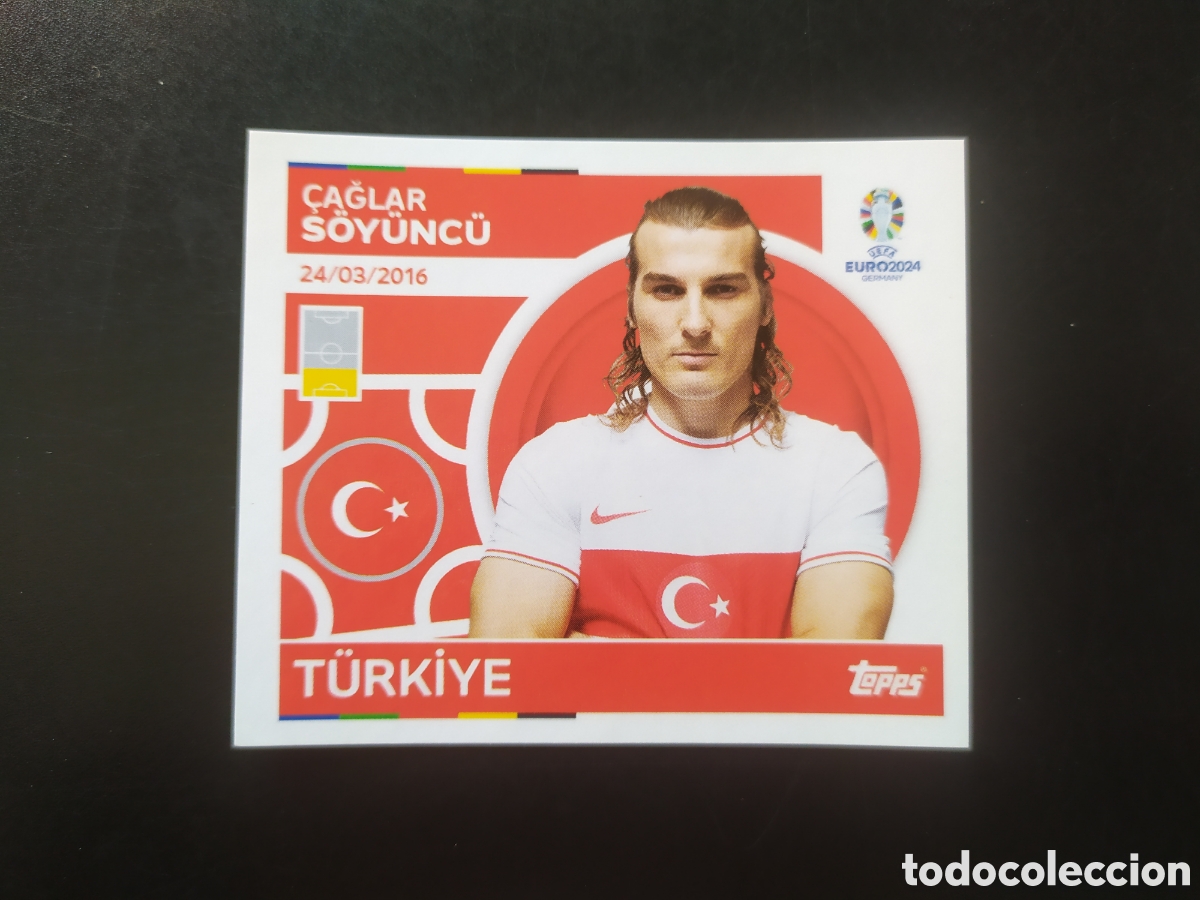 Cromos de F&uacute;tbol: UEFA EURO 2024 Germany stickers topps Soyuncu TUR 6 Turquia