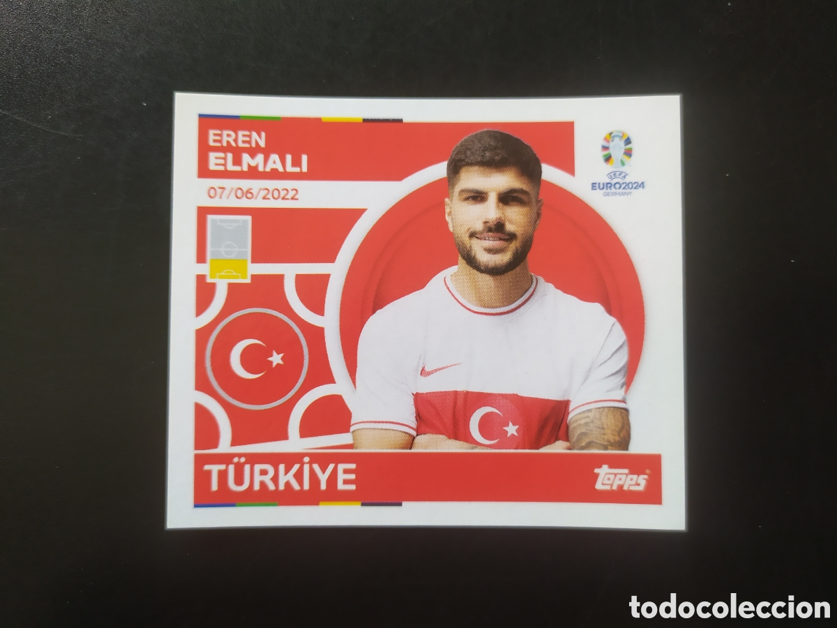 Cromos de F&uacute;tbol: UEFA EURO 2024 Germany stickers topps Elmali TUR 7 Turquia
