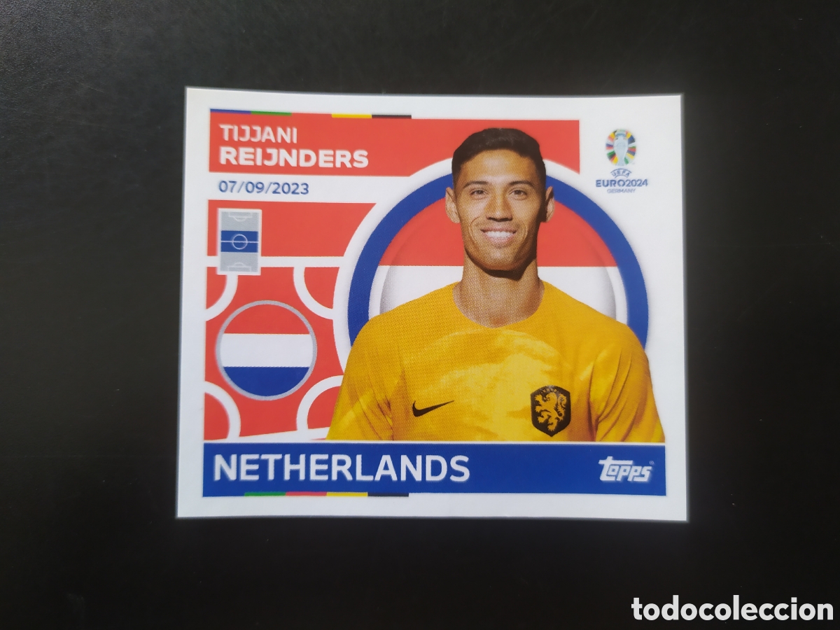 Figurine di Calcio: UEFA EURO 2024 Germany stickers topps Reijnders NED 13 Holanda