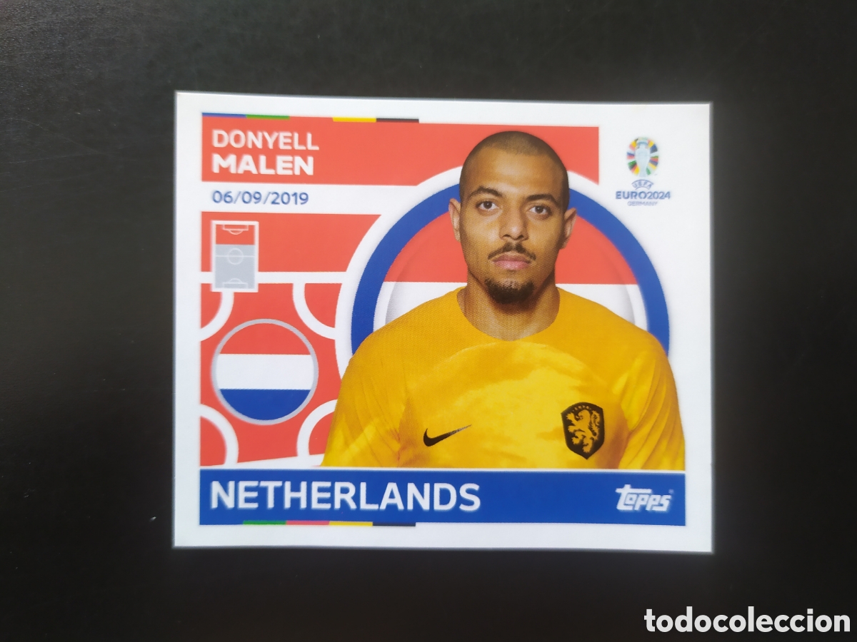 Figurine di Calcio: UEFA EURO 2024 Germany stickers topps Malen NED 16 Holanda