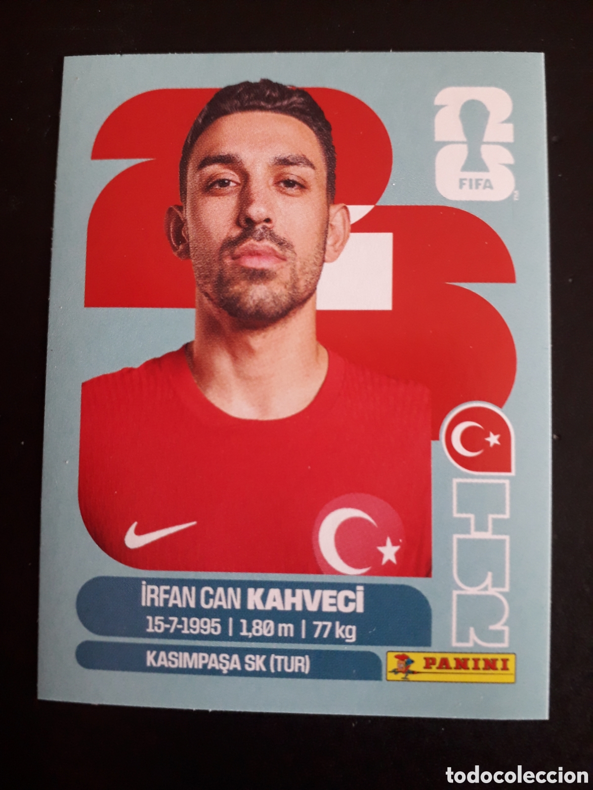 Cromos de F&uacute;tbol: KAHVECI TURQU&Iacute;A TUR 15 MUNDIAL F&Uacute;TBOL 2026 FIFA WORLD CUP PANINI SIN PEGAR PEDIDO M&Iacute;NIMO 3&euro;